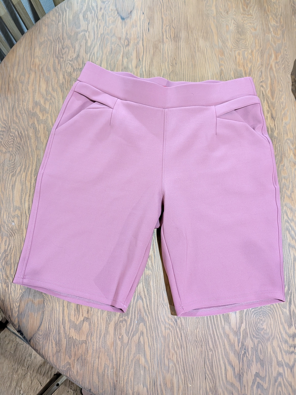 Women’s Pink Stretch Knit Shorts